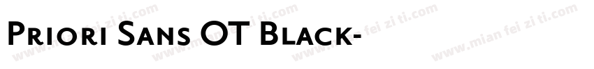 Priori Sans OT Black字体转换